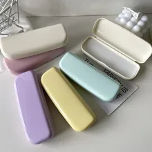 Candy Color Simple Frame Glasses Case Portable Small Fresh Light Eyeglasses Sunglasses Cases Multi-function Glasses Storage Box