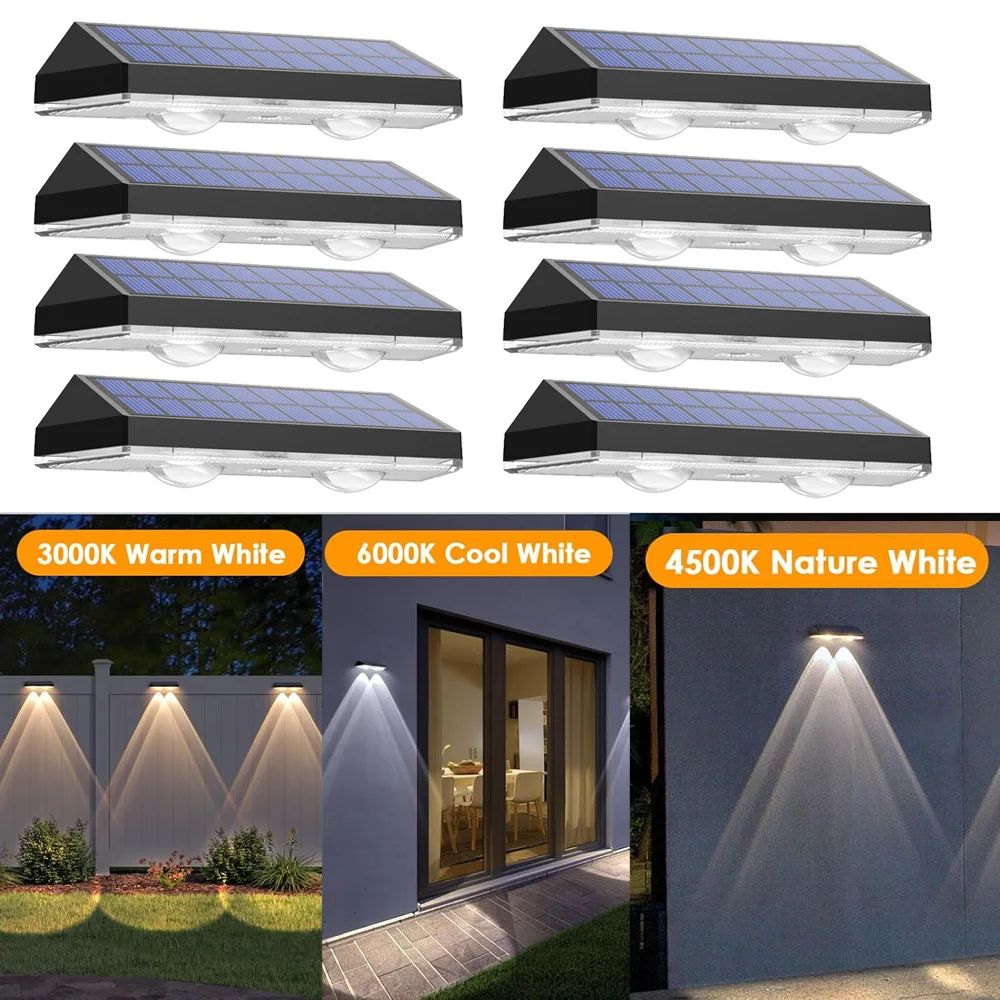 

QIUCI Солнечный фонарь для забора RGB