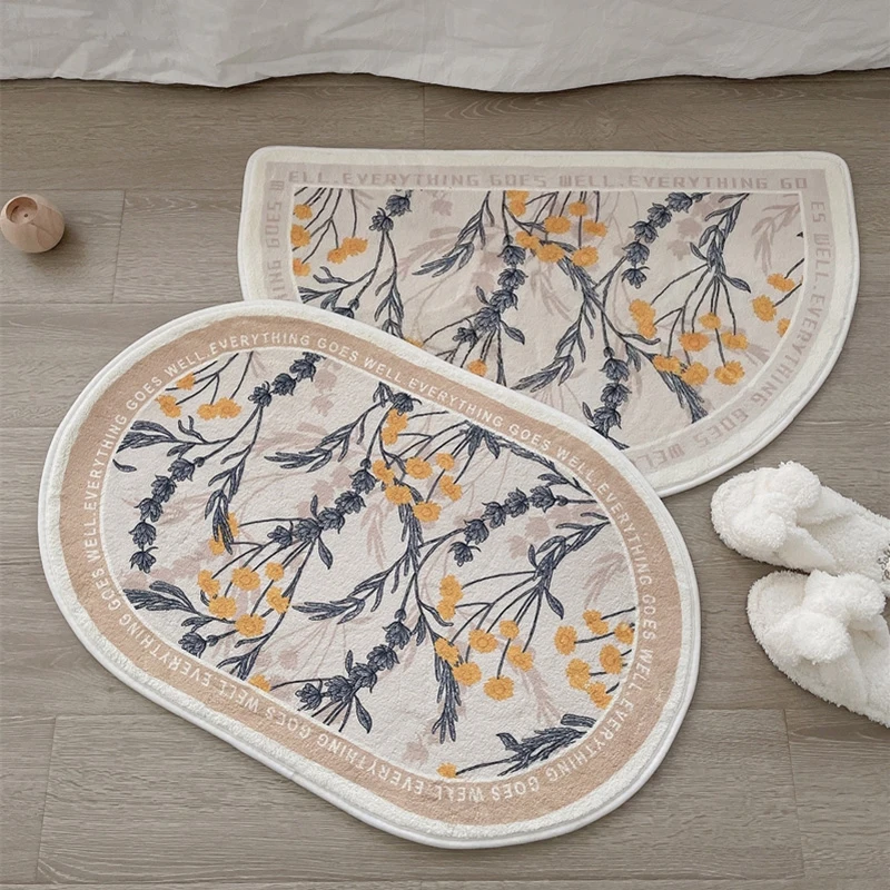 

Non-Slip Bath Mat INS Style Bathroom Carpet Cashmere Imitation Bathtub Side Floor Bath Mats Toilet Rugs Doormat For Shower Tapis