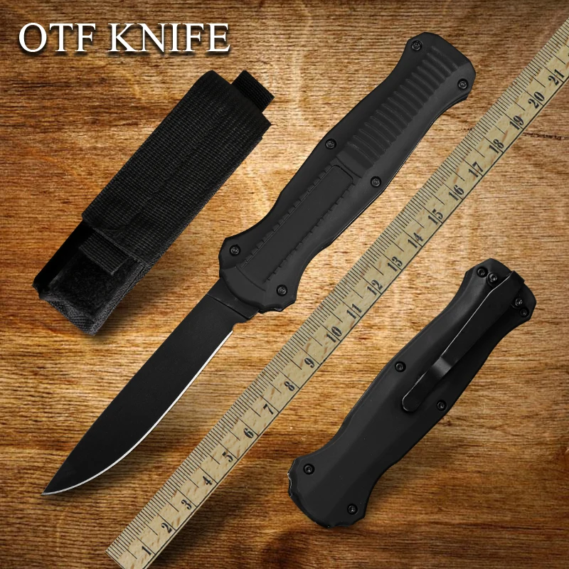 Складной Нож двойного действия, стальной Мультитул D2 OTF для самообороны, уличный многофункциональный карманный резец BM3300, инструмент для резки крутым мечом