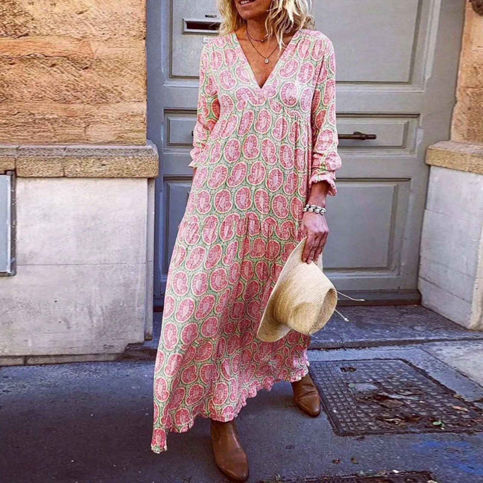

Womens Summer Dresses Knee Length Women Cotton Linen Pocket Long Shirt Button Down Blouse Oversized Dresses for Women