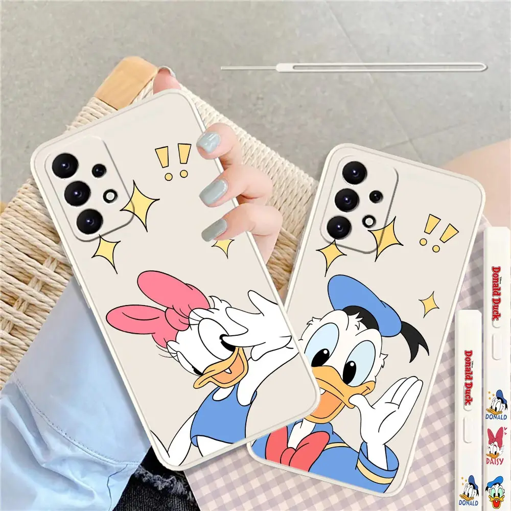 

Anime Donald Duck Daisy Duck Cover For Samsung A91 A81 A73 A72 A71 A53 A52 A51 A42 A33 A32 A31 A23 A22 A21S A14 A13 A12 5G Case