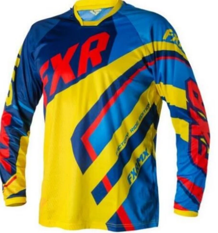 

2023 Motocross Jersey Racer Sport Bike Long Sleeve T-Shirt FXR MTB Shirt Motor Offroad Downhill Jersey Electric Motorcycle