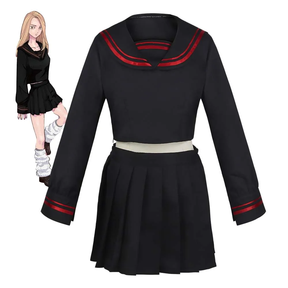 Токио Мстители Хината Тачибана Косплей Костюм JK Школьная форма