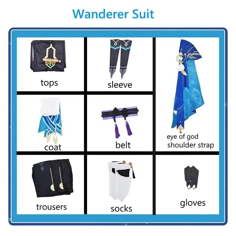 Костюм для косплея Genshin Impact косплей костюмы скарахиша парик игра Scaramouche Balladeer