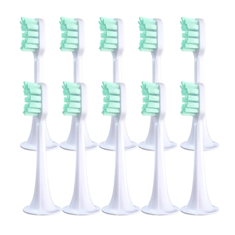 

4/10 pçs/set para xiaomi mijia t300/t500 substituição cabeças escova de dentes elétrica proteger macio dupont bicos cerdas
