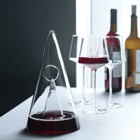 glass wine decanter fast waterfall pyramid seperator wine decanter handmade champagne glasses whiskey decanter