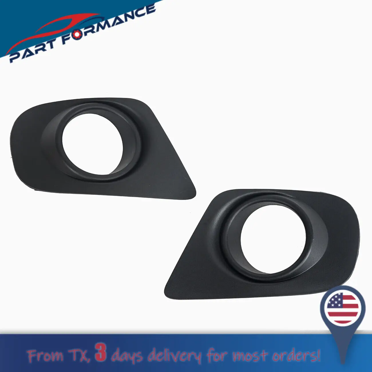 

Fog Light Trim Lamp Bezel Cover 2pcs Left and Right Side For 2011-2019 DODGE JOURNEY 68088687AA 68088687AB Car Accessories