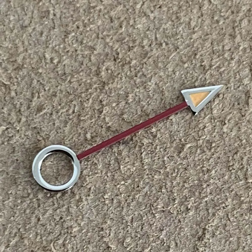 Modified Watch Hands Fine Orange Alarm Watch Hands Green Luminous Adapter Core Watch Hands Fit NH34 NH35 Movement