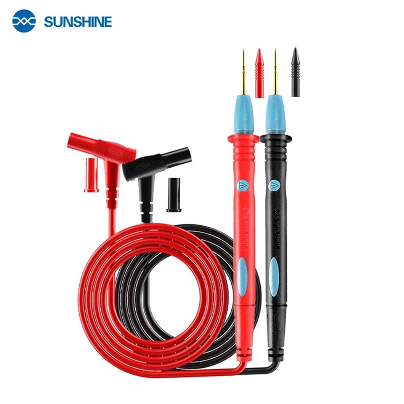 

Test Lead Pen for Multimeter 1000V 20A Anti-burn/freeze PVC High Precision Super pointed Universal Precision Test Tool