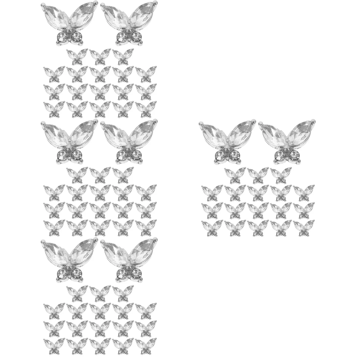 

Аксессуары для ногтей в виде бабочки, маленькие подвески, украшения из драгоценных камней, материалы для маникюра, Декор