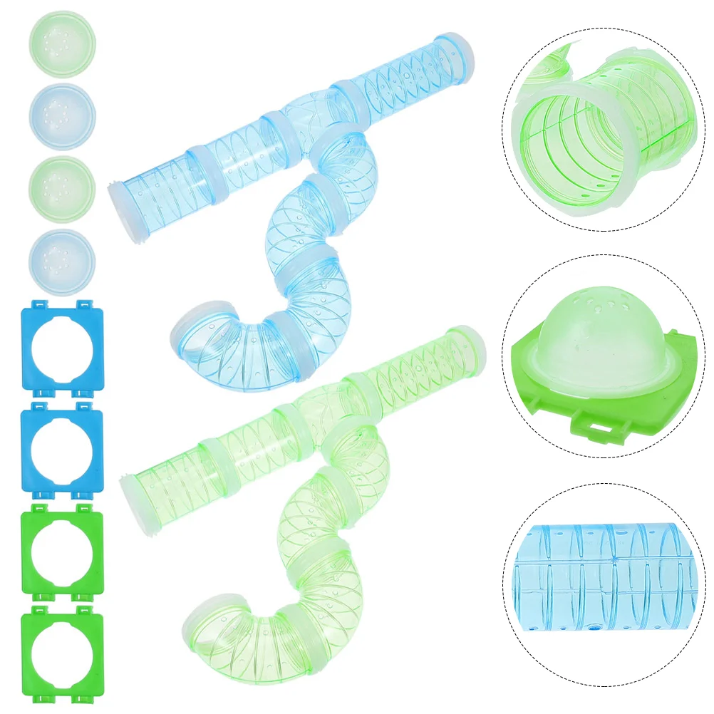 

Hamster Pipe Tool Toys DIY Hamster Tunnels Pet Hamster Tunnel House Plastic Hamster Habitat Tubes