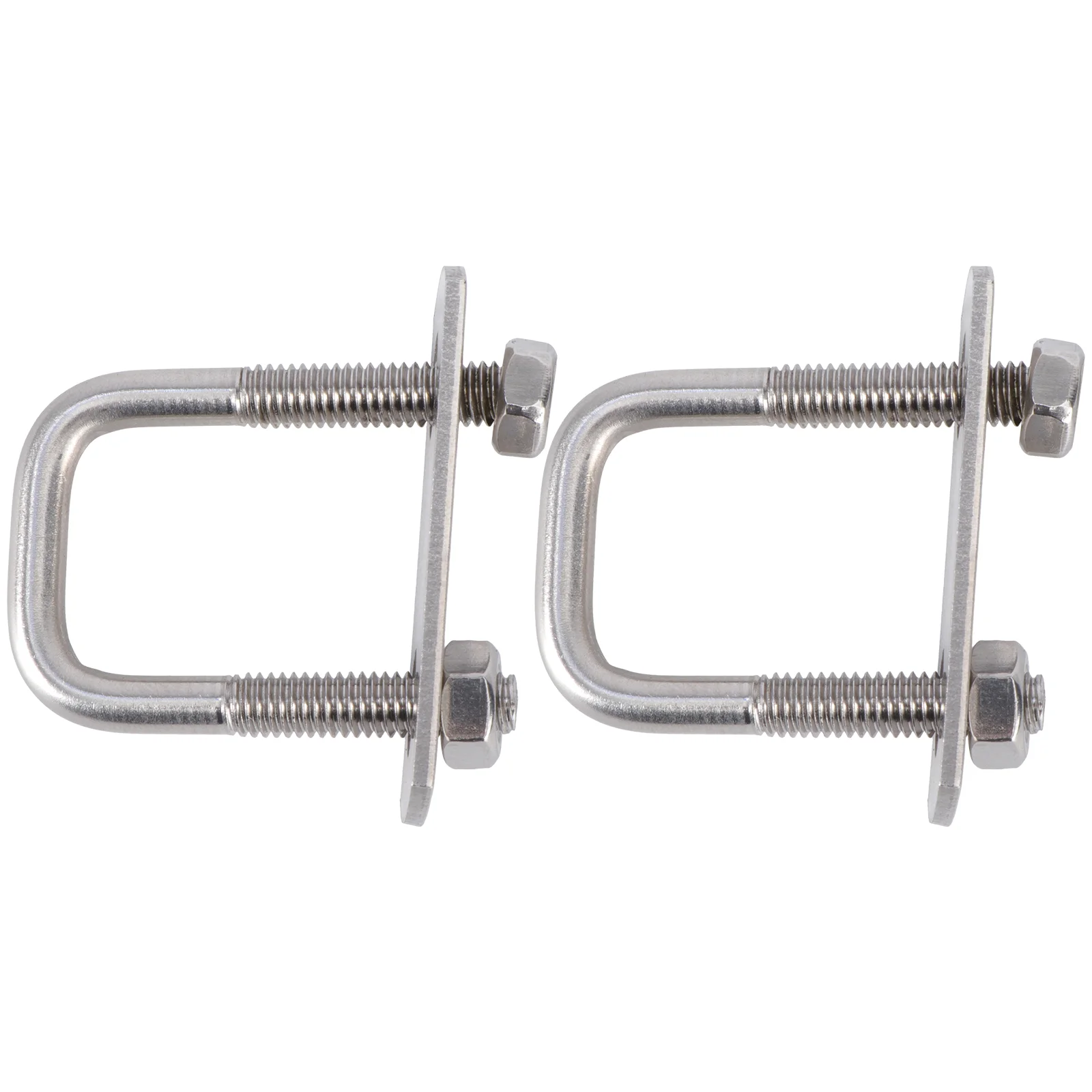 

U Bolts Square Washers Nuts Extended Boat Trailer Bolt Stainless Steel Zinc Plated Nickel Surface