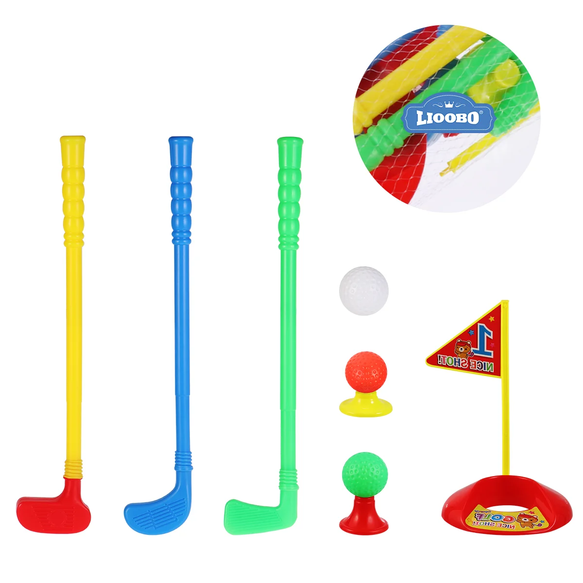 

1 Set Children Sports Toys Plastic Golfer Toy Golfer Club Toys