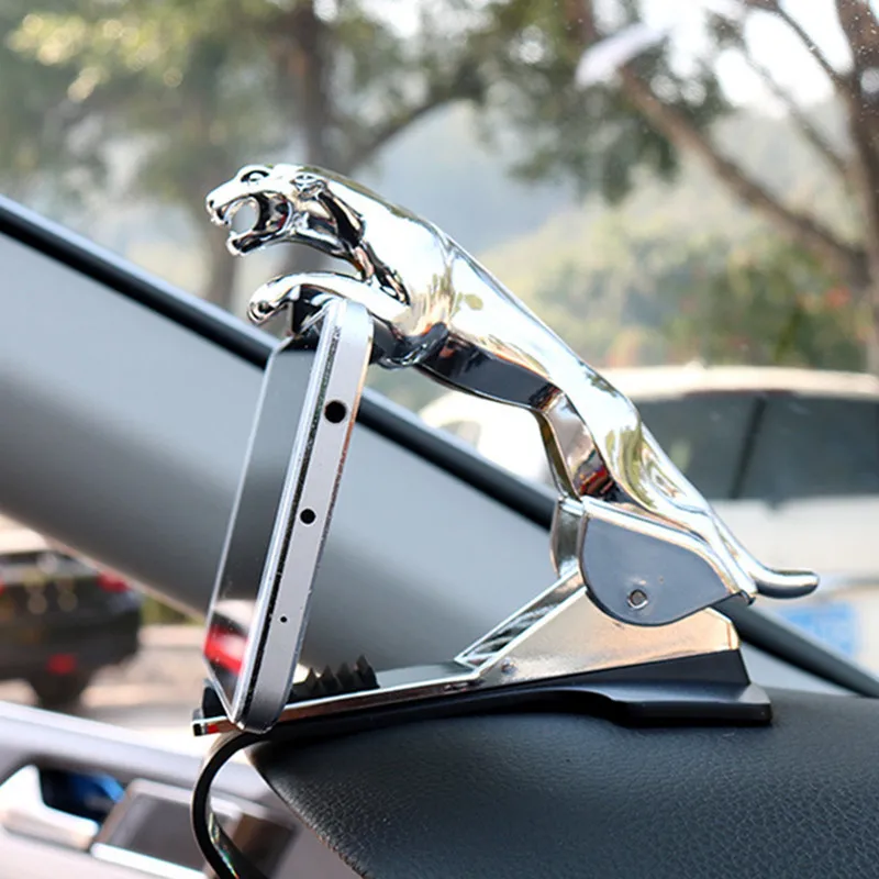 

Car Phone Holder Leopard Cell Phone GPS Stand 360 Degree Mount Adjustable Clip Holder Accessories