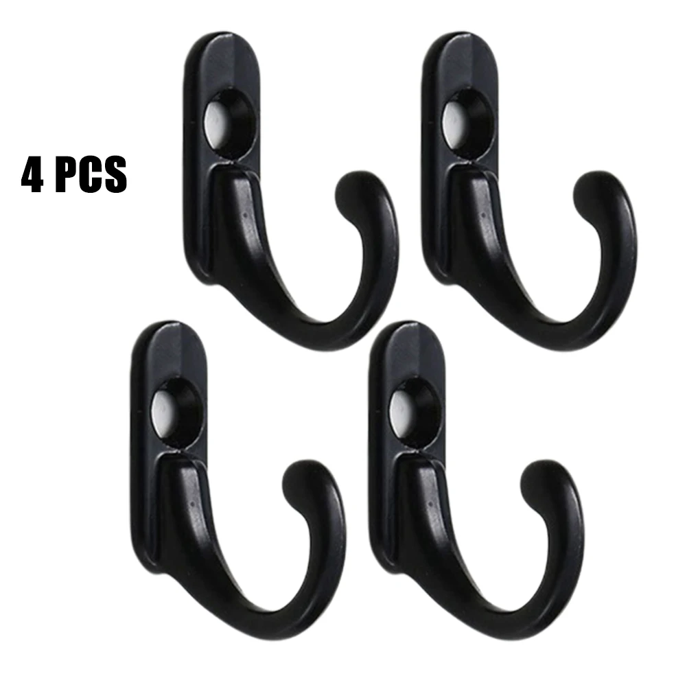 

4/8pcs Single Hook With Screw Wall Coat Hook European Style Hook Polished Chrome Modern Coat Hooks For Bathroom Cupboards
