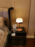 Postmodern creative model room art bedside bedroom living room Nordic Italian designer hotel glass table lamp