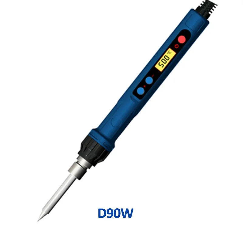 

Электрический паяльник CXG D90, паяльная станция с цифровым ЖК-дисплеем, функцией сна, сварочный инструмент, съемный нагревательный элемент