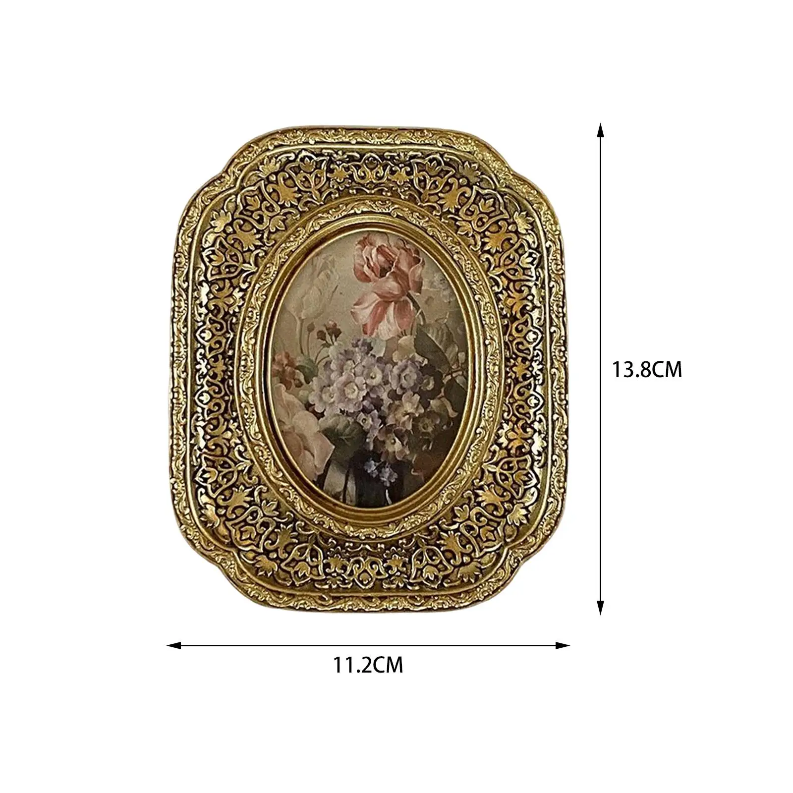 Смоляная фоторамка настольная настенная рамка с цветочным тиснением и