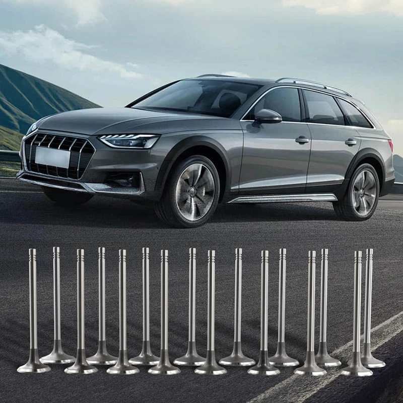 16 шт. впускные выхлопные клапаны для A3 A4 A5 A6 VW Golf GTI Tiguan Passat B7 CC Jetta 06D 109 601 M 611 H