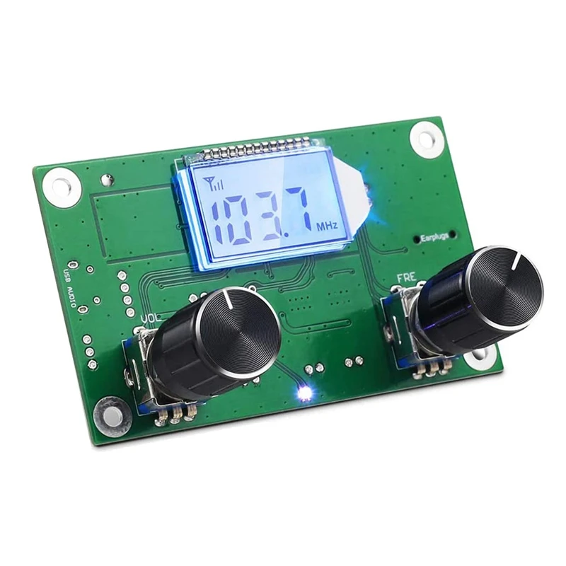 

Platinum Wireless 87.5-108Mhz 3V 3.7V 4.5V 5V Stereo Mono Module LCD Display Receiver Board For Small DIY Adults