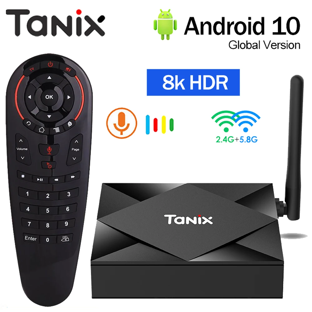 Оригинальная ТВ-приставка Tanix TX6S Android 10 0 Allwinner H616 64-разрядная четырехъядерная 8K HDR