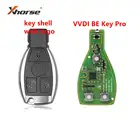 Пульт XHORSE VVDI BE Key Pro, пульт дистанционного управления для Benz V1.5, улучшенная версия чипа ключа от блока управления, смарт-ключ с логотипом и возможностью обмена MB BGA