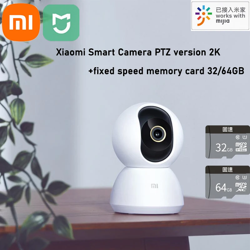 

Xiaomi Mijia Smart Camera 2K PTZ version 1296P HD 360° WiFi Mi Home Security Indoor IP Cameras Baby Monitor Night Video Webcam