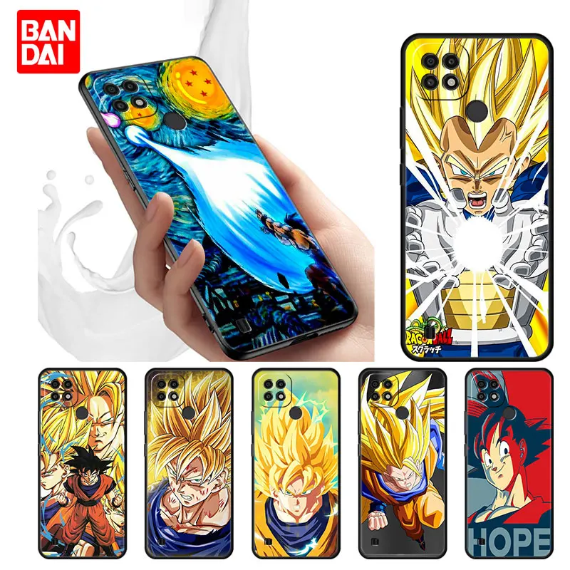 

Dragon Ball Z Goku Saiyajin Case for Realme C21 C21Y C25 C25s C15 C11 C17 C3 C3i C20 5 6 7i 8i 8 8Pro Narzo30A Cover Silicone