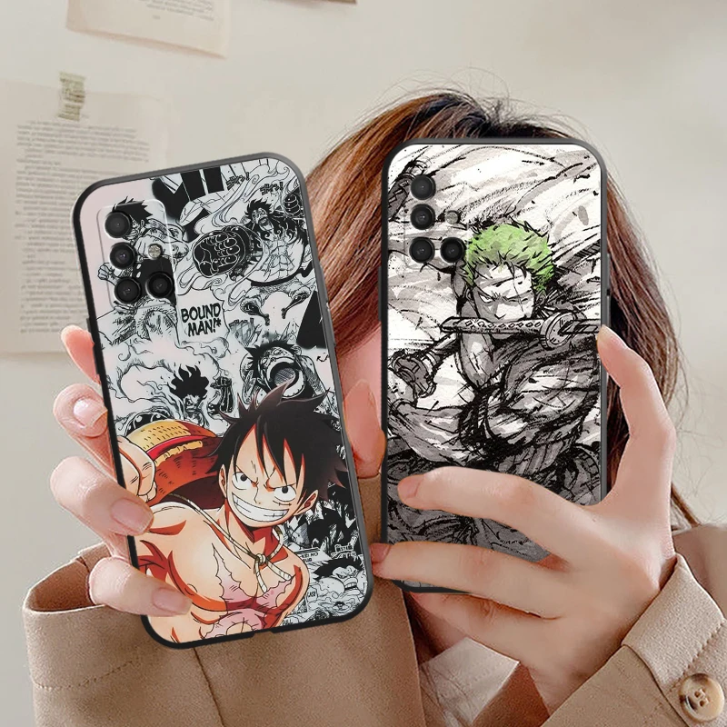 

Japan Anime One Piece Phone Cases For Samsung S20 FE S20 Lite S8 Plus S9 Plus S10 S10E S10 Lite M11 M12 S21 Ultra ShockProof