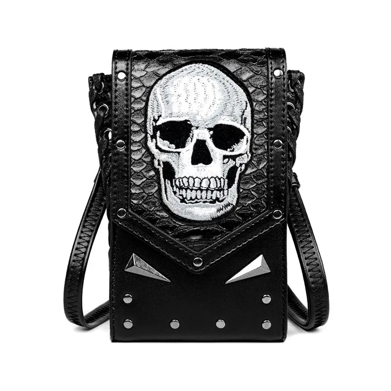 

Rock Halloween Punk Shoulder Bag Steampunk Pack Pouch Retro Wallet Hand Bag Carrier Holster Case Leather Coin Purses Wallet
