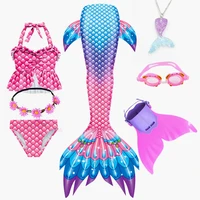new kids the little mermaid tails swimsuit children mermaid tails beach clothes girls swimming bathing suit costume swimsuit