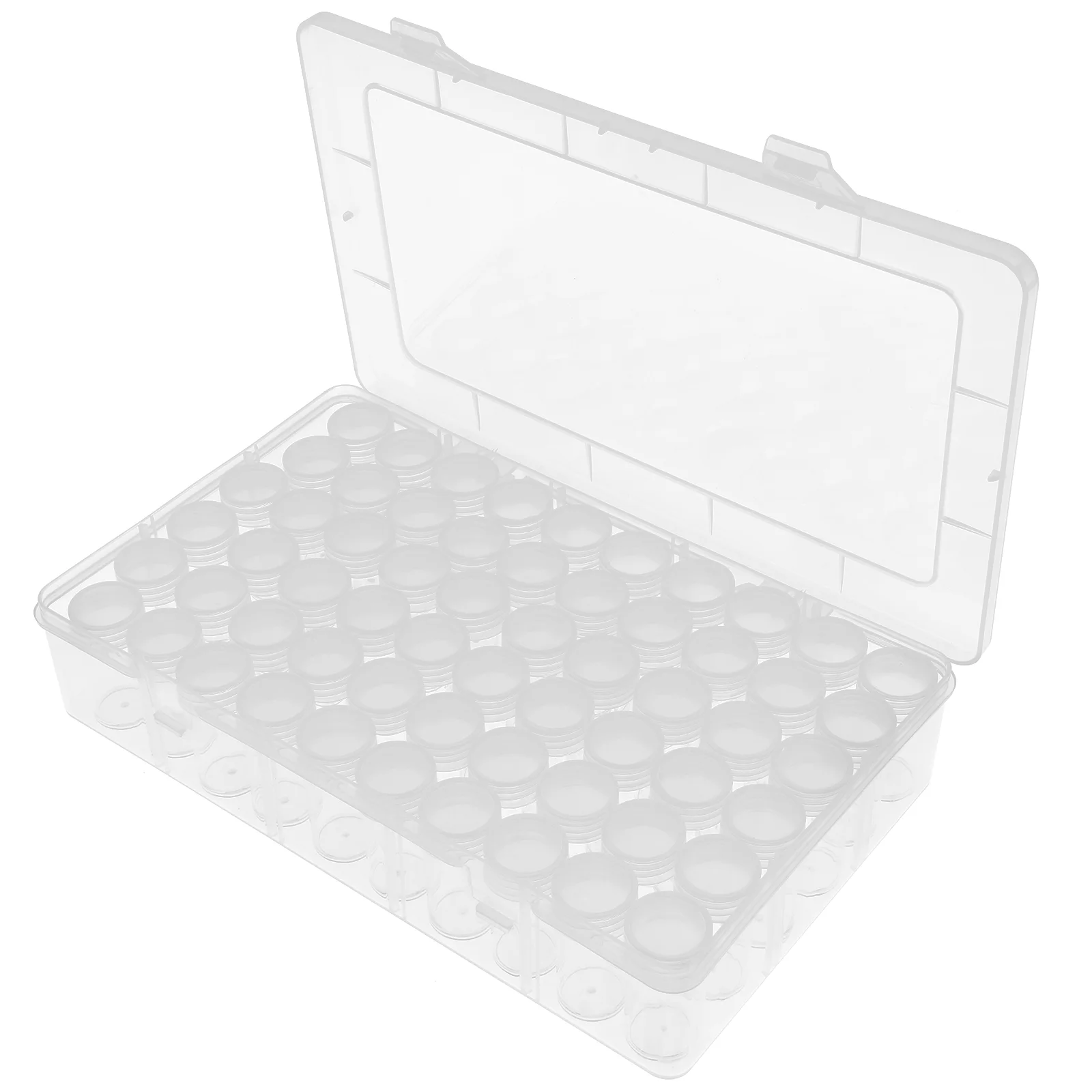 

Transparent Storage Box Organizer Seed Containers Clay Snack Travel Plastic Craft Bottled Organizers
