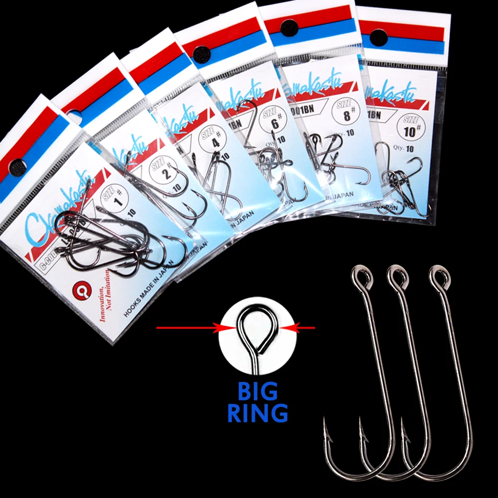 

Ckamakastu искусственная черная Морская рыбалка, круглые крючки, японский крючок для морской рыбалки, крючки для зимней рыбалки, инструмент, акс...