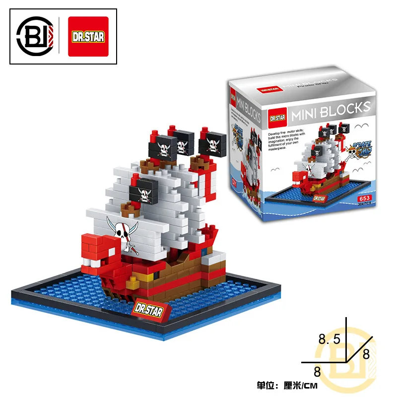 Конструктор цельный из аниме пиратский корабль