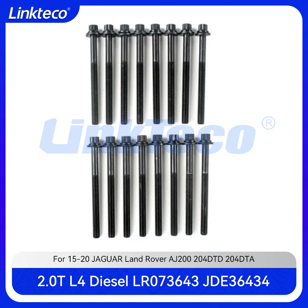 Деталь двигателя 10 шт. Комплект болтов с головкой 2 0 T L4 Diesel AJ200 204DTD 204DTA для 14-20 JAGUAR