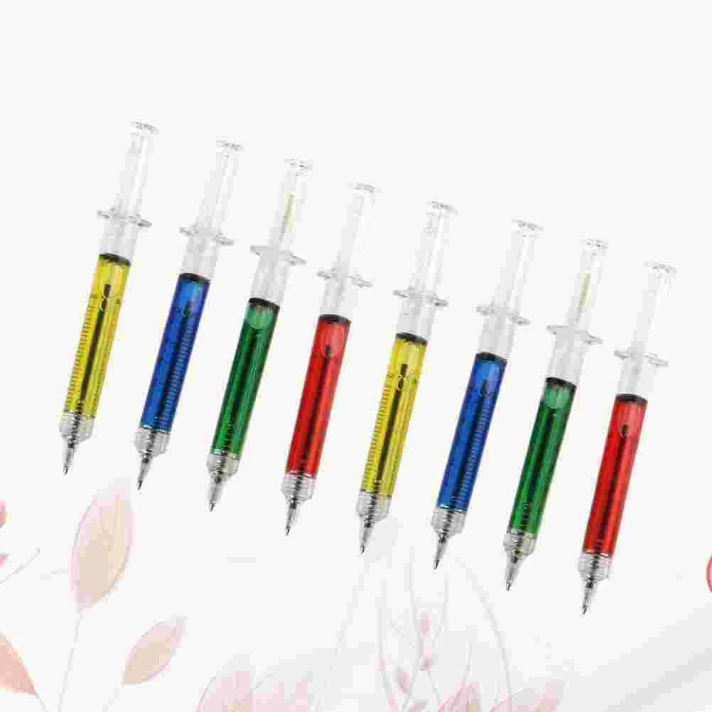 

15PCS Needle Tube Ballpoint Pen Creative Shape Ball Point Pen Funny Stationery Supplies Lovely Students Ball Point Pen for Home