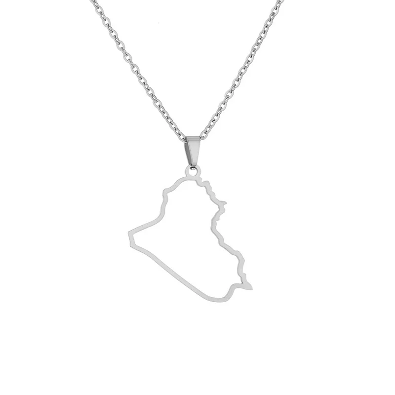 Европейское и американское ожерелье из нержавеющей стали с подвеской в виде