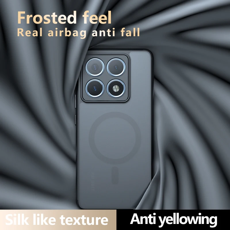 Чехол для Xiaomi 14T Pro 14 T роскошный бронированный матовый прозрачный магнитный чехол