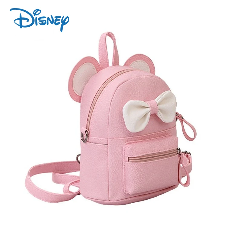 

Disney Anime Mickey Mouse Backpack Children Cartoon Cute Mini Backpack Teens Leisure Small and Exquisite Bow Backpacks for Women