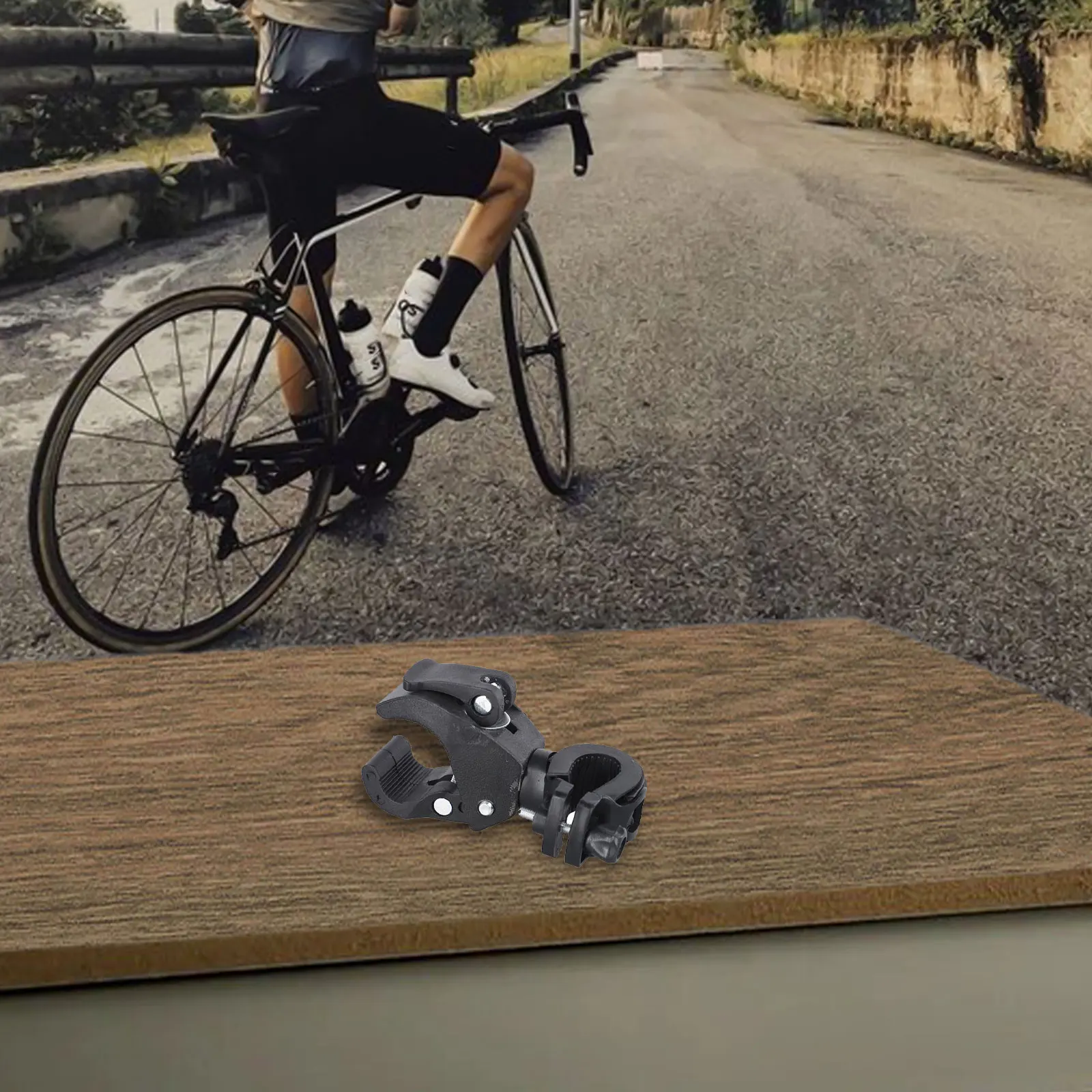 90 ° Вращающийся зажим для фонарика велосипедный руль светодиодный фонарик