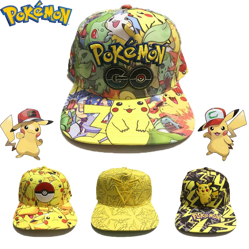 Anime Pokemon Baseball Cap Anime Figure Cosplay Hat Adjustable Women Men Kids Polyester Peaked Cap Sports Caps Birthday Gifts