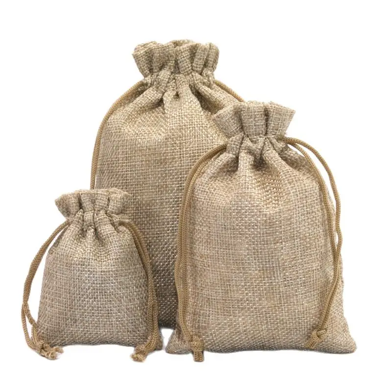 

Джутовые пакеты для подарков 50 шт