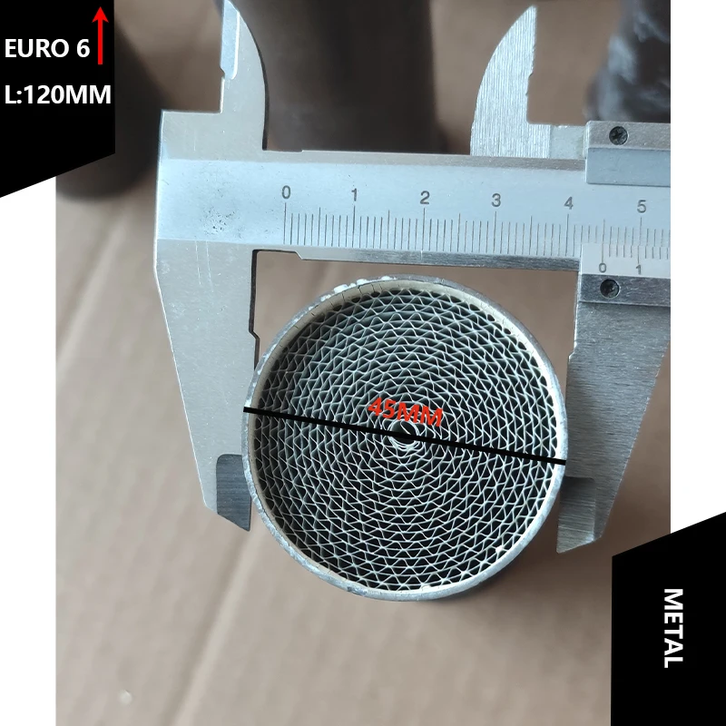 

Universal Euro 6 And Above 45*120MM Vehicle Inspection Catalytic Converter Catalytic Converter Metal Core