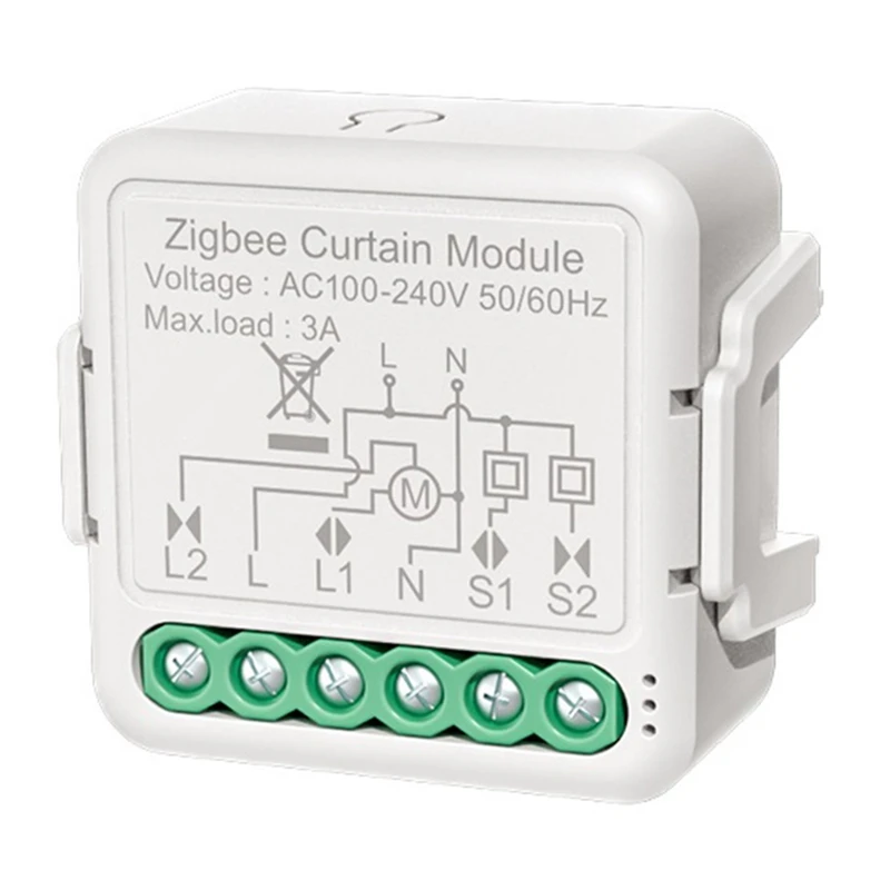 

Tuya Smart Zigbee 3.0 Curtain Switch Module For Roller Shutter Blind Motor DIY Smart Home By Google Alexa Zigbee