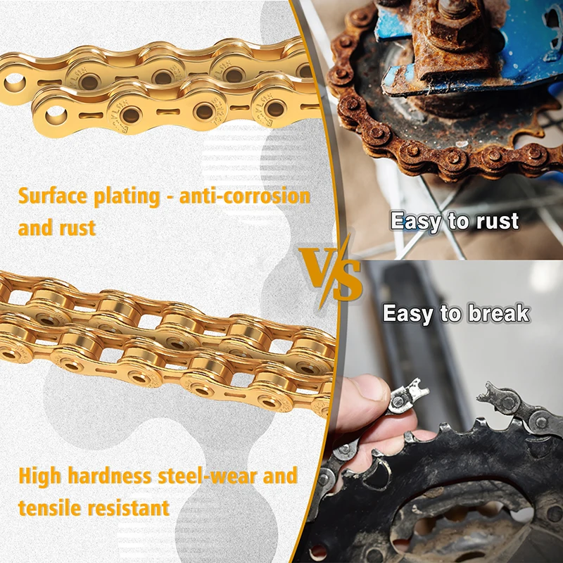 Цепь BUCKLOS для горного велосипеда 12 скоростей Ультралегкая S 126 звеньев