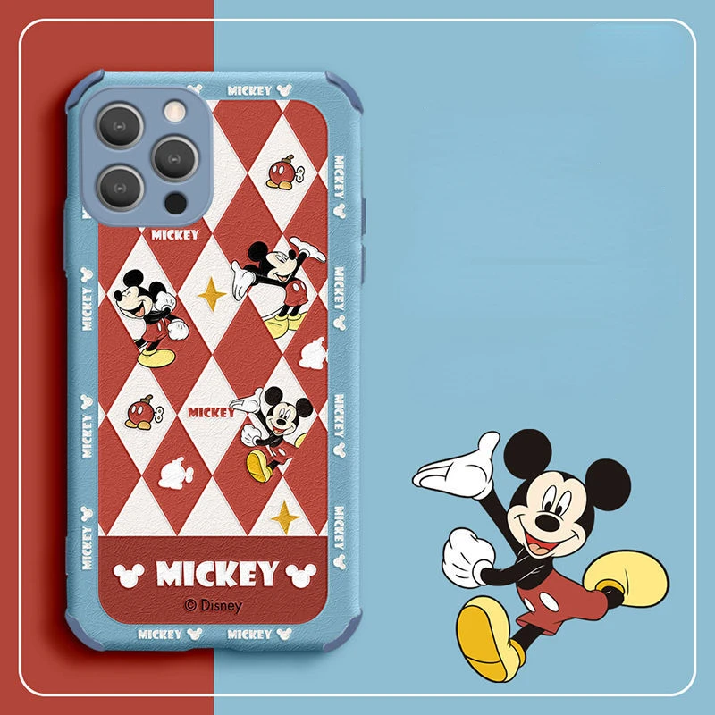 

2022 New Bandai Disney Cartoon Leather Slim Phone Case for Iphone 13 12 11 Pro Mini XS MAX 8 7 Plus X XR Silicone Soft Cover