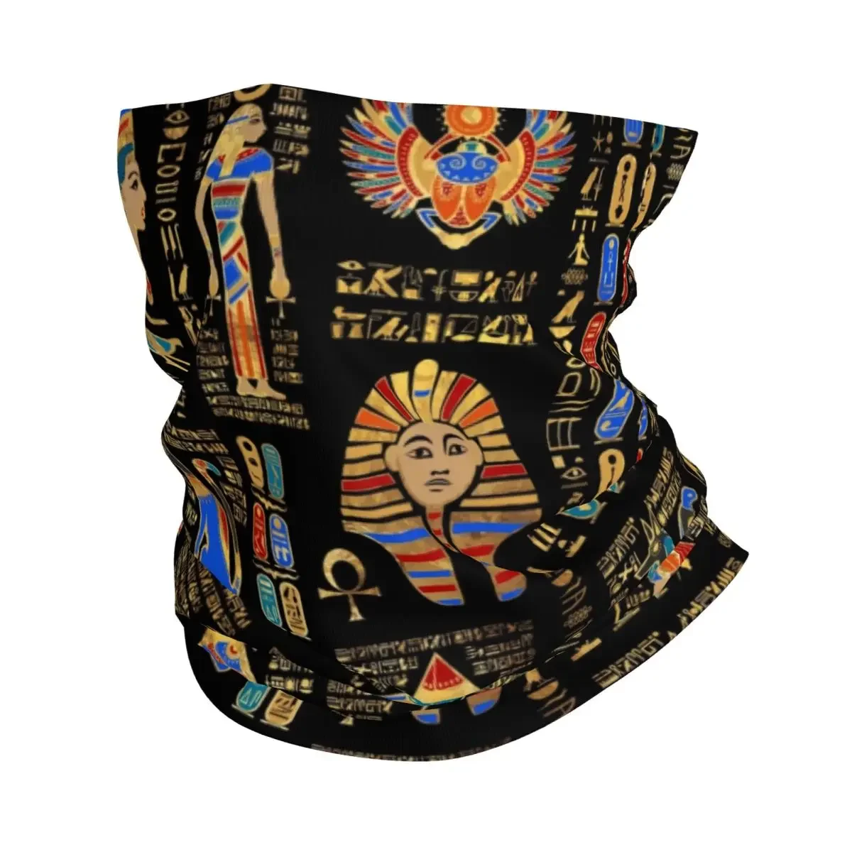 Бандана на заказ с египетскими иероглифами и божество гетры для шеи защита от