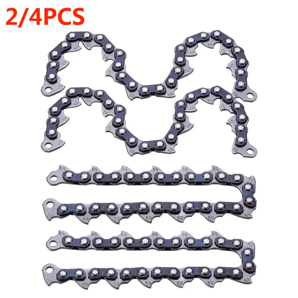 

4Pcs 65Mn Trimmer Head Coil Chain Type Chain Blade Wood Cutting Chainsaw Garden Grass Cutter For Trimmer Head Lawn Mower Tools