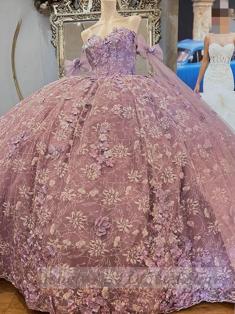 AA-P87 Роскошные сиреневые платья принцессы Quinceanera по индивидуальному заказу